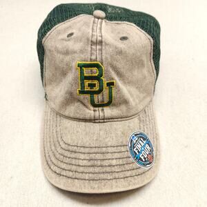 Baylor Bears Top of the World Mens Adjustable Trucker Baseball Cap Beige